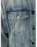 logo print denim jacket