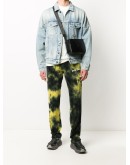 logo print denim jacket