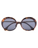 oversize-frame tinted sunglasses