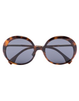oversize-frame tinted sunglasses