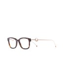 F is Fendi tortoiseshell-effect glasses