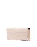 croc effect clutch bag