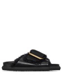 buckle leather sandals