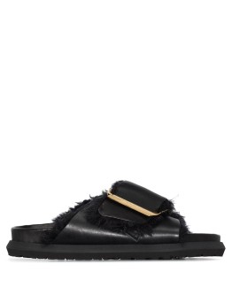 buckle leather sandals