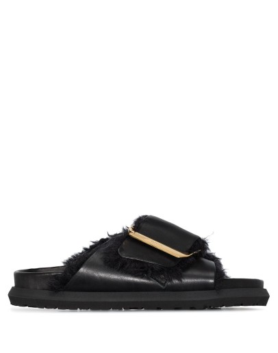 buckle leather sandals