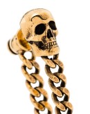 skull chain trim earrings