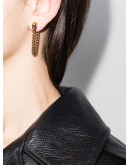 skull chain trim earrings