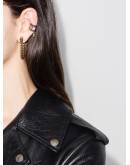 skull chain trim earrings