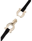 Gancini leather bracelet