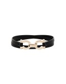 Gancini leather bracelet