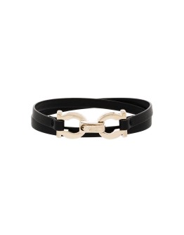 Gancini leather bracelet