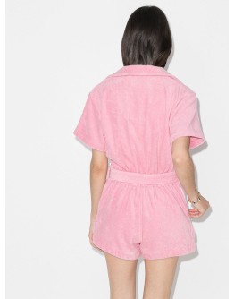 cotton-terry playsuit