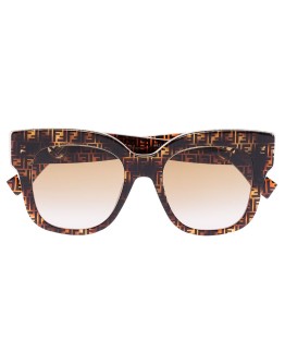 FF motif oversized-frame sunglasses