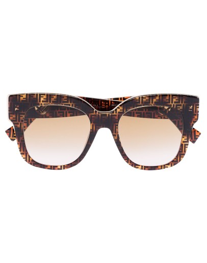 FF motif oversized-frame sunglasses