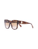 FF motif oversized-frame sunglasses