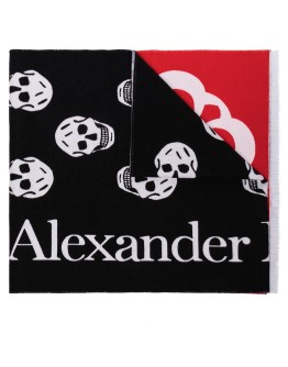 logo-print scarf