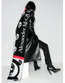 logo-print scarf