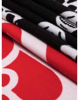 logo-print scarf