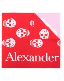 patchwork skull-print scarf