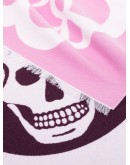 patchwork skull-print scarf