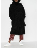 shearling mid-length coat