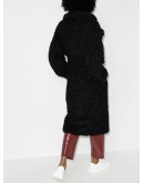 shearling mid-length coat