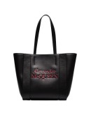 logo embossed tote bag