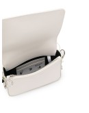 Diagonal Binder Clip mini leather crossbody bag