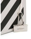 Diagonal Binder Clip mini leather crossbody bag