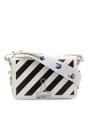 Diagonal Binder Clip mini leather crossbody bag