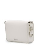 Diagonal Binder Clip mini leather crossbody bag