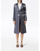 Horseferry Print Cotton Gabardine trench coat