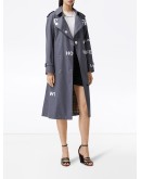Horseferry Print Cotton Gabardine trench coat