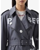 Horseferry Print Cotton Gabardine trench coat