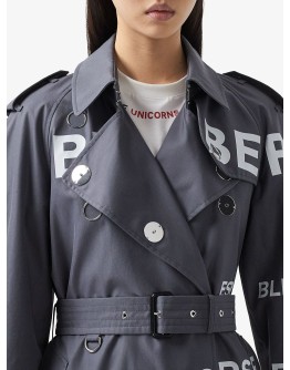 Horseferry Print Cotton Gabardine trench coat