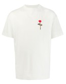 rose-print T-shirt