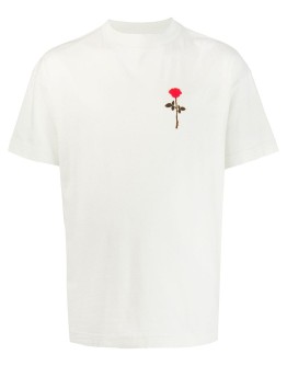 rose-print T-shirt