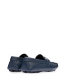 logo plaque driving loafers