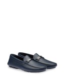 logo plaque driving loafers