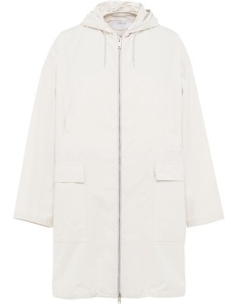 hooded twill parka jacket