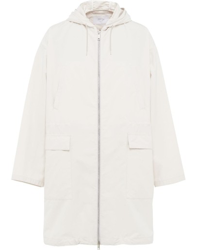 hooded twill parka jacket