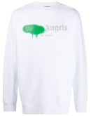 paint-detail logo-print sweatshirt