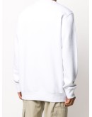 paint-detail logo-print sweatshirt