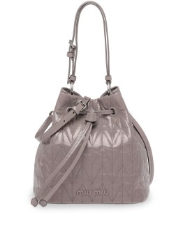 Matelassé bucket bag