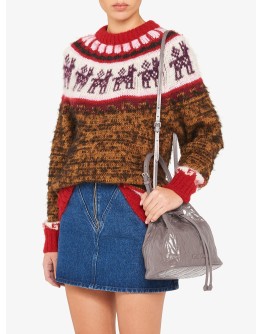 Matelassé bucket bag