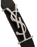 logo-plaque buckled bracelet