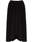 Nasty asymmetric pleated midi skirt