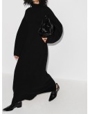 high-neck maxi dress