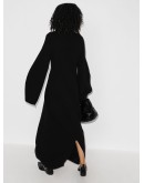 high-neck maxi dress