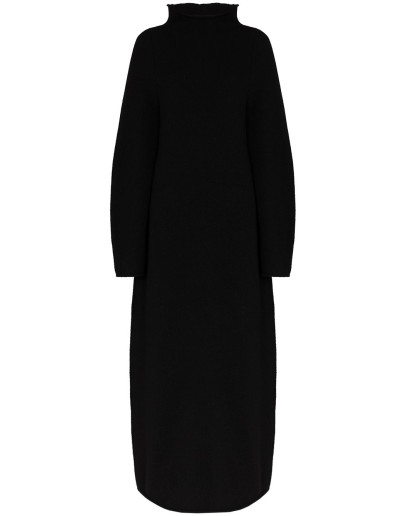 high-neck maxi dress